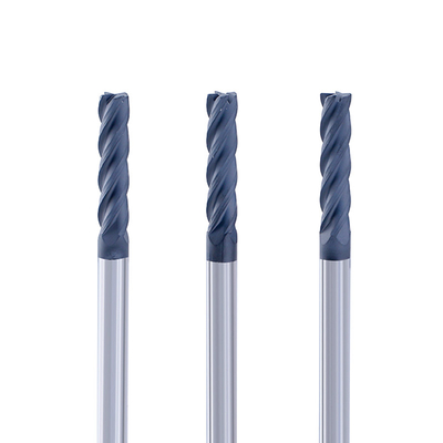 High Precision Diamond Coating Solid Carbide End Mill Cutter For Graphite Processing