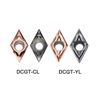 Εισαγωγές τόρνευσης καρβιδίου High Precision DCGT11T302-CL για μηχανική κατεργασία CNC και φινίρισμα μεταλλικών εξαρτημάτων