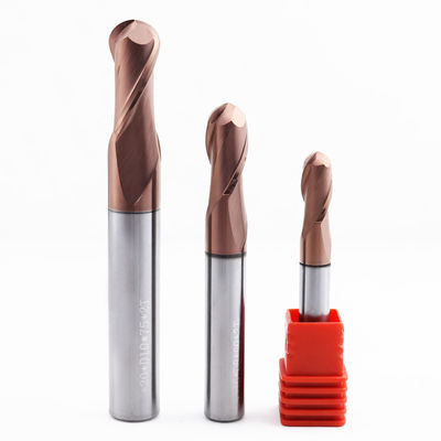 6mm Καρβιδικό Σφαιρικό Μυλοκόπτη Μύτης 2 Αυλακώσεων για Επεξεργασία Μετάλλων