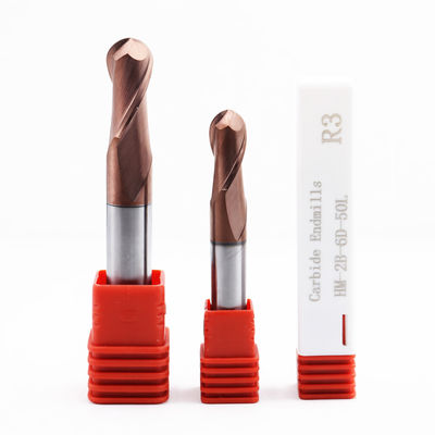 6mm Καρβιδικό Σφαιρικό Μυλοκόπτη Μύτης 2 Αυλακώσεων για Επεξεργασία Μετάλλων