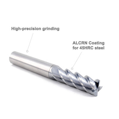 8mm Carbide Flat End Mill 4 φλάουτες για το άλεμα μετάλλων